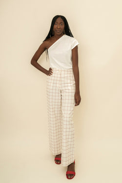 100% hand-woven cotton women pants - sustainable fashion - onfootprint